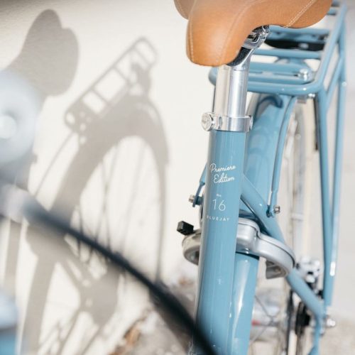 Photo d'un vélo bleu Citizen.