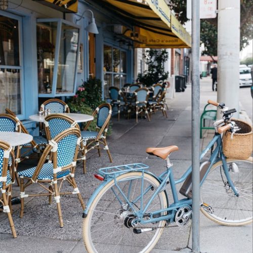 Photo d'une vélo Citizen en ville.